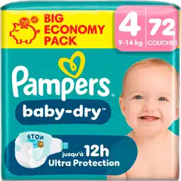 Auchan Supermarché Pampers couches pampers baby dry offre
