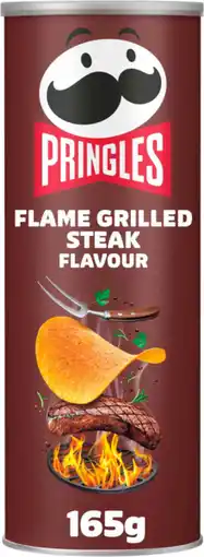 Auchan Supermarché Pringles chips tuiles goût steak grillé à la flamme pringles offre