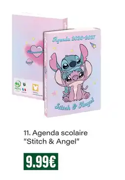 Monoprix Agenda scolaire stitch & angel offre