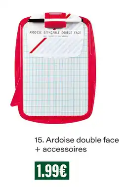 Monoprix Ardoise double face + accessoires offre