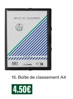 Monoprix Boîte de classement a4 offre