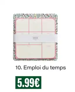 Monoprix Emploi du temps offre