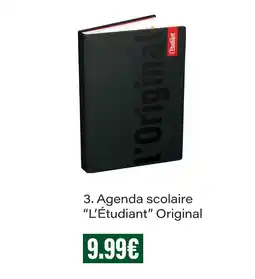 Monoprix L'étudiant agenda scolaire original offre