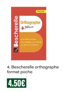 Monoprix Bescherelle orthographe format poche offre