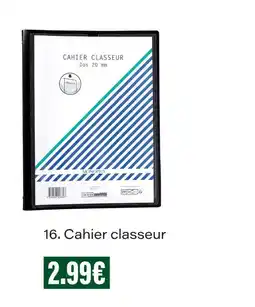 Monoprix Cahier classeur offre