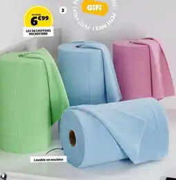 GiFi Les 50 chiffons microfibre offre