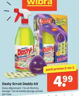Wibra Dasty scrub daddy kit offre