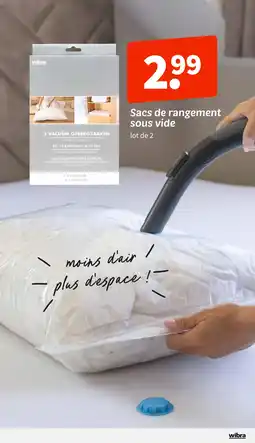 Wibra Wibra sacs de rangement sous vide offre
