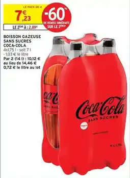 Intermarché Express Coca cola - boisson gazeuse sans sucres offre