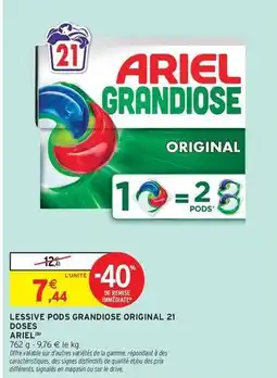 Intermarché Express Ariel - lessive pods original 21 doses offre