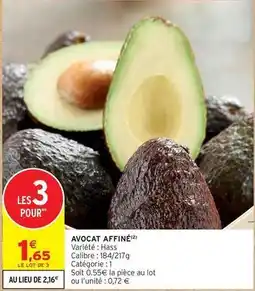 Intermarché Express Avocat affiné offre