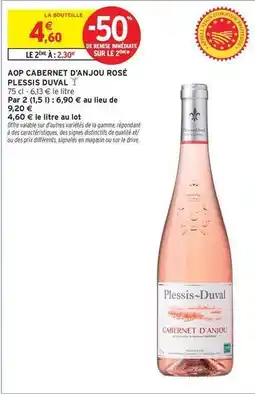 Intermarché Express Signal - aop cabernet d'anjou rosé offre