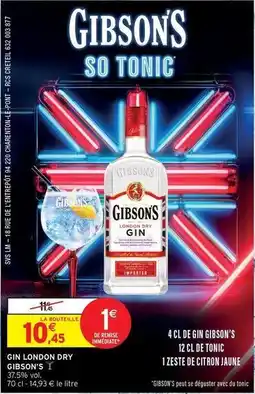 Intermarché Express Gibson's - gin london dry offre