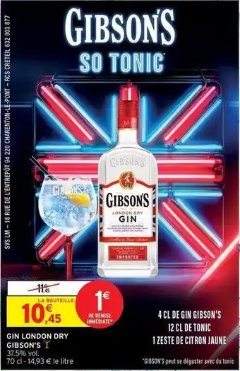 Gibson's - gin london dry