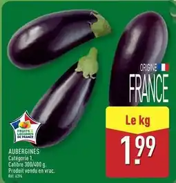 ALDI Aubergines offre