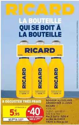 Intermarché Express Ricard - boisson alcoolisé aromatisée à l'anis offre