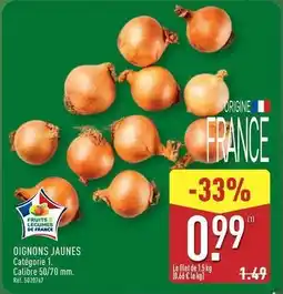 ALDI Oignons jaunes offre