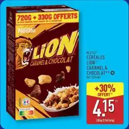ALDI Nestlé - céréales lion caramel & chocolat offre