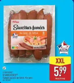 ALDI Isigny sainte mére - 8 saucisses offre