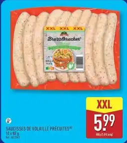 ALDI Saucisses de volaille precuites offre