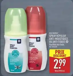 ALDI Spray repulsif anti-moustiques ou anti-tiques offre