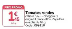 Promocash Promo - tomates rondes offre