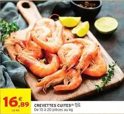 Intermarché Crevettes cuites offre
