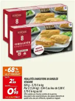 Netto Ferrero rocher - feuilletés charcutiers x8 surgelés vitacure offre