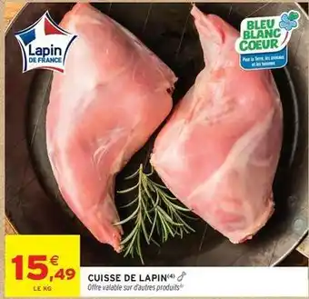 Bleu blanc coeur - cuisse de lapin