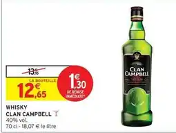 Intermarché Clan campbell - whisky offre