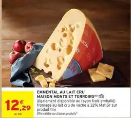 Intermarché Fini - emmental au lait cru offre