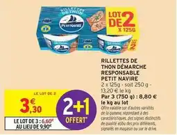 Intermarché Petit navire - rillettes de thon démarche responsable offre