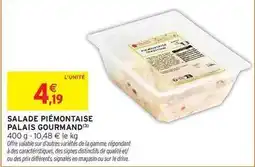 Intermarché Signal - salade piémontaise palais gourmand offre