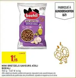 Intermarché Boehli - mini bretzels saveurs aïoli offre