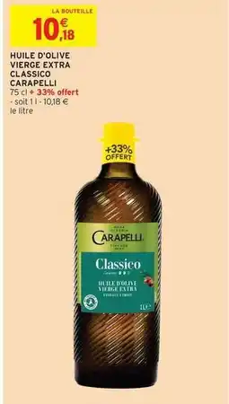 Intermarché Carapelli - huile d'olive vierge extra offre