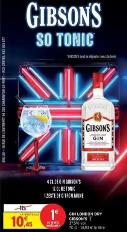 Intermarché Gibson's - gin london dry offre
