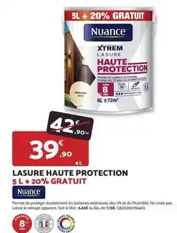 Bricomarché Lasure haute protection 5l+2% gratuit offre