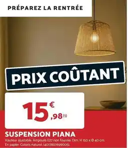 Bricomarché Dim - suspension offre
