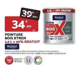 Bricomarché Peinture bois xtrem offre