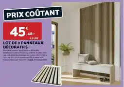 Bricomarché Facile - lot de 2 panneaux décoratifs offre