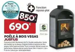 Bricomarché Dim - poêle à bois vegas justus offre