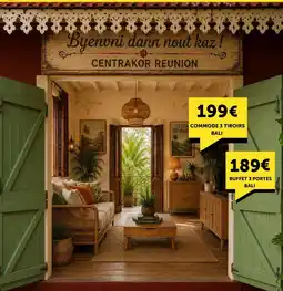 Centrakor BALI Commode 3 tiroirs offre