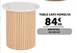 Centrakor HOMELYA Table cafe offre