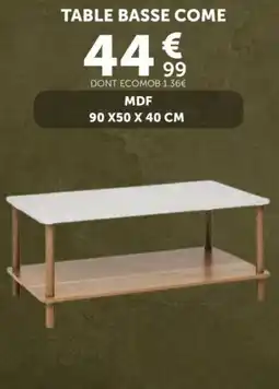 Centrakor TABLE BASSE COME offre