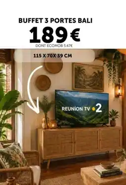Centrakor Bali buffet 3 portes offre