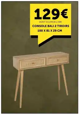Centrakor Bali console 2 tiroirs offre
