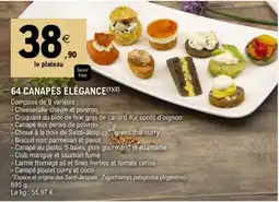 E.Leclerc CANAPÉS ÉLÉGANCE offre