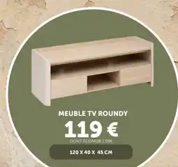 Centrakor Roundy meuble tv offre
