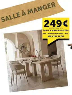 Centrakor Pietra table à manger offre