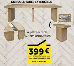 Centrakor Console table extensible offre